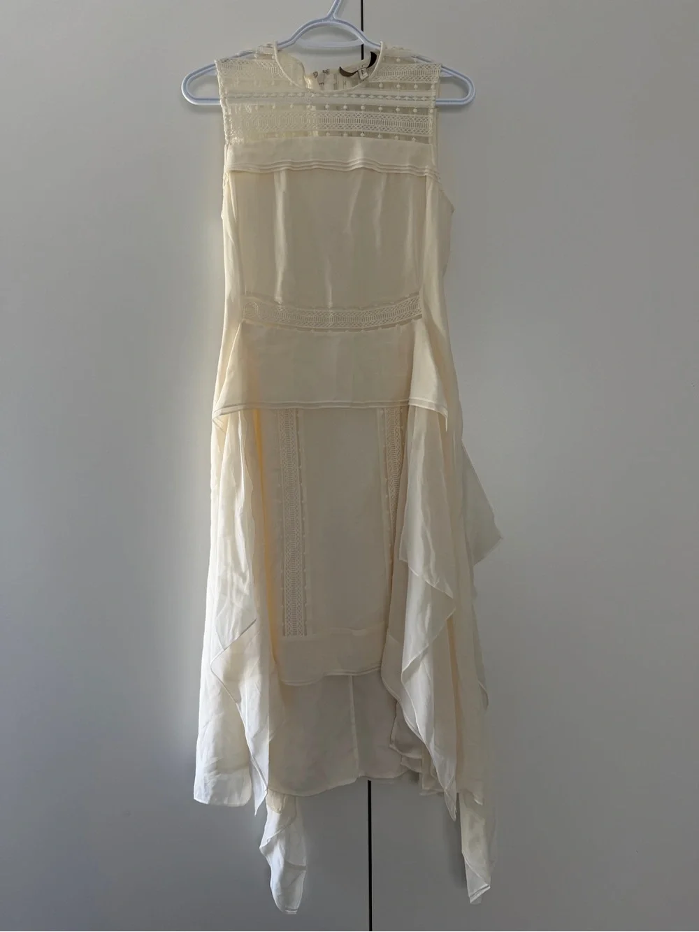 BCBGMAXARIA Cream Lace Dress